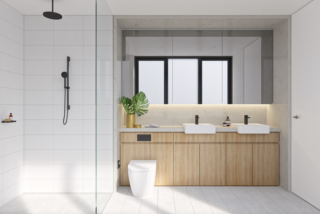20个时尚的极简主义浴室设计理念，你会喜欢的